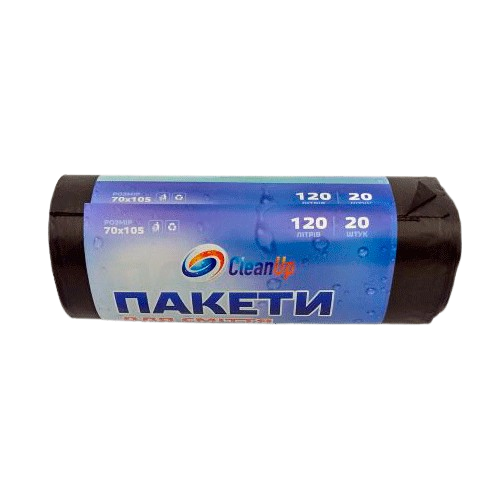 Мешки для мусора Сlean Up 120 л/20 шт